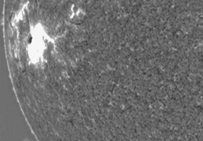 Onda de choque se espalhando pelo Sol após uma grande explosão solar, ocorrida em 2006 (Imagem: Reprodução/NSO/AURA/NSF/USAF Research Laboratory)