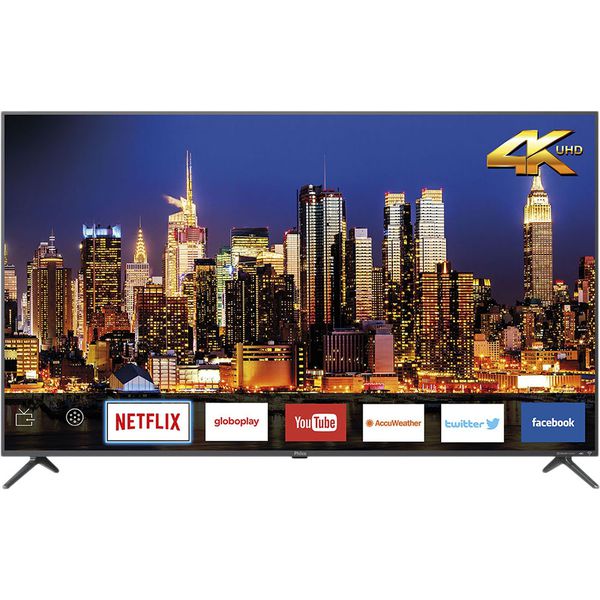 Smart TV LED 58" Philco PTV58F80SNS Ultra HD 4K Conversor Digital Integrado 4 HDMI 2 USB Wi-Fi com Netflix - Space Gray [NO BOLETO]