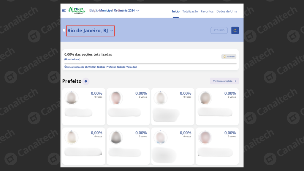 Como ver o resultado das eleições de 2024 (Imagem: Captura de tela/Bruno De Blasi/Canaltech)