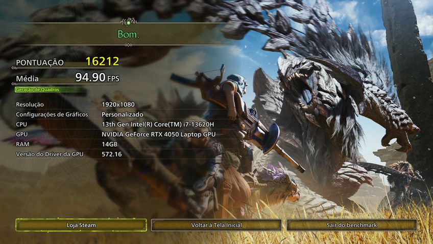 Benchmark de Monster Hunter Wilds