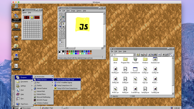 Windows 95 vira aplicativo para versões recentes do Windows, Linux e macOS