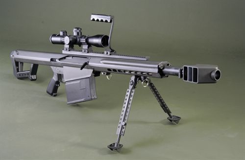 Fuzil Barret M82 com munição .50, citado por conspiracionistas como um possível causador da tragédia de Alcântara (Imagem: Barret Firearms)