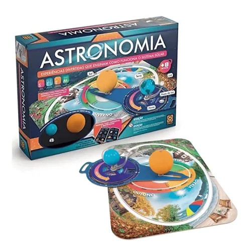 Kit "Astronomia", da Grow, conta com diversos experimentos para montar e brincar (Imagem: Reprodução/Grow)