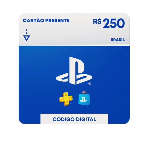 Cartão Presente Digital PlayStation Store R$ 250,00 Sony PlayStation | CUPOM