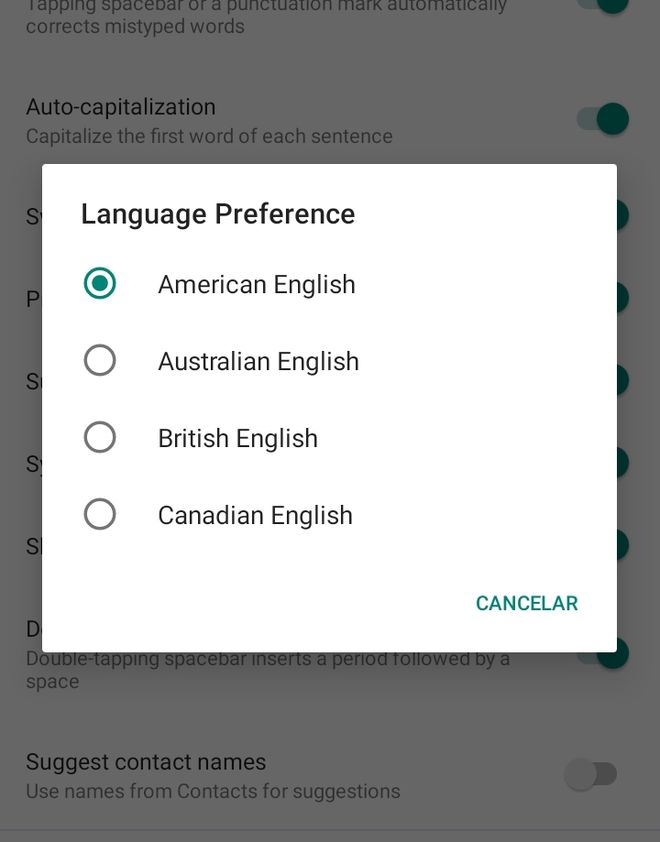 É possível selecionar outros tipos de inglês - (Captura: Canaltech/Felipe Freitas)