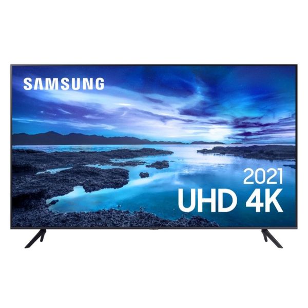 Samsung Smart Tv 50" Uhd 4k 50au7700, Processador Crystal 4k, Tela Sem Limites, Visual Livre De Cabos, Alexa Built In [CUPOM]