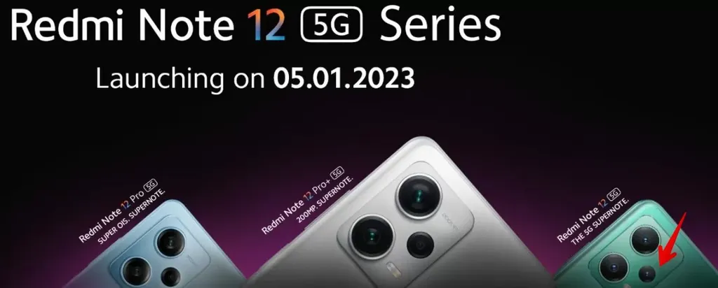 Redmi Note 12 5G global deve adicionar câmera de 8 MP com lente ultrawide (Imagem: Reprodução/GizChina.it)
