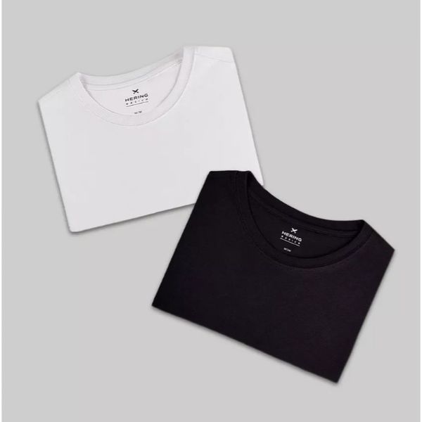 Kit Com 2 Camisetas Femininas Básicas Hering