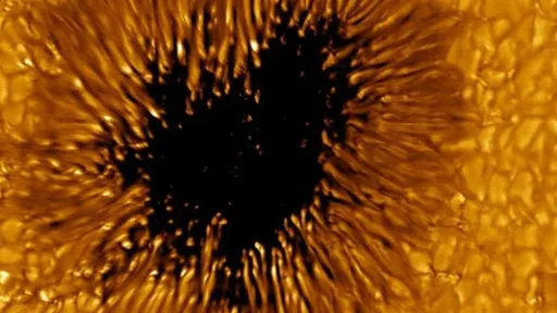 Nova foto mostra grande mancha solar com detalhes incríveis