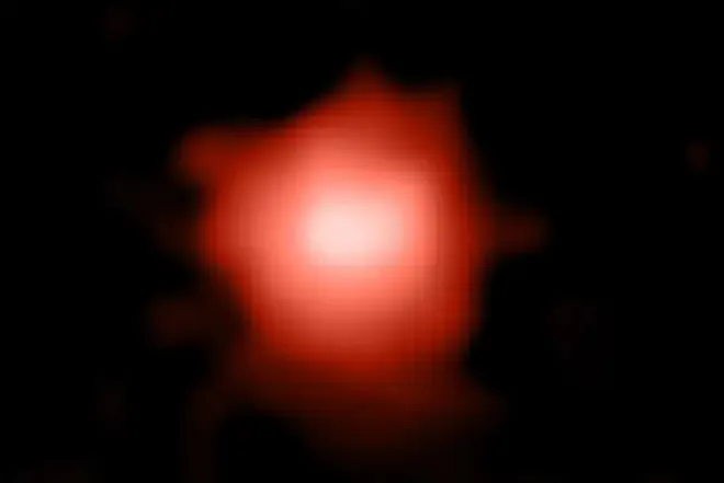GLASS-z13, como vista pelo James Webb. (Imagem: Naidu et al, P. Oesch, T. Treu, GLASS-JWST, NASA/CSA/ESA/STScI)