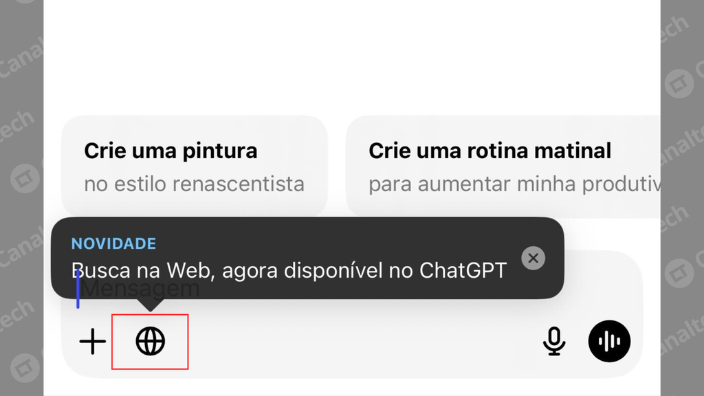 Como usar o ChatGPT Search (Imagem: Captura de tela/Canaltech)