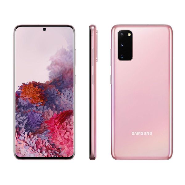 Smartphone Samsung Galaxy S20 128GB Cloud Pink 4G - Octa-Core 8GB RAM 6,2” Câm. Tripla + Selfie 10MP [À VISTA]