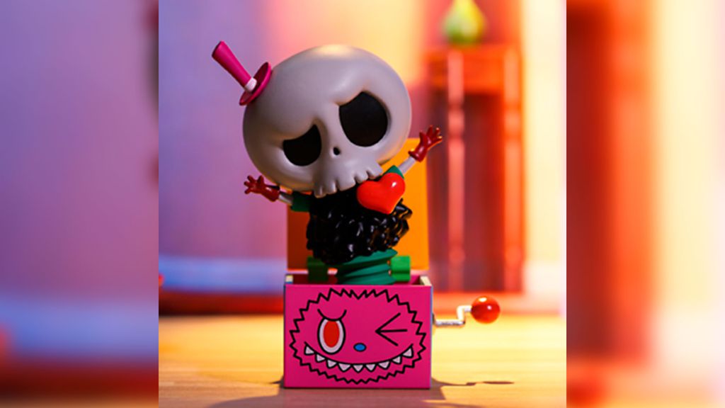 Tycoco é o interesse amoroso de Labubu, com uma aparência que lembra muito um esqueleto (Imagem: Pop Mart/Divulgação)