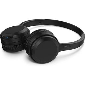 Headphone Philips bluetooth on-ear com microfone e energia para 15 horas na cor preto