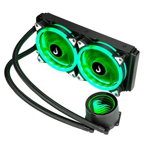 Water Cooler Rise Mode Gamer Black, RGB, 240mm, Preto - RM-WCB-02-RGB | CUPOM