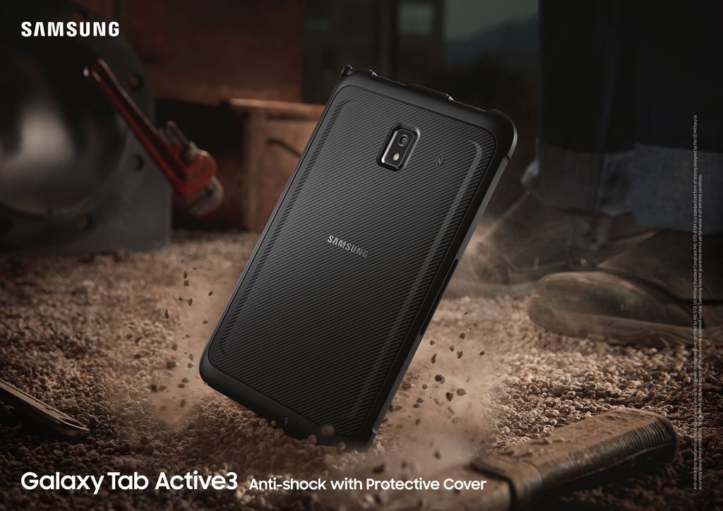 Galaxy Tab Active 3 tem capa protetora (Imagem: Divulgação/Samsung)