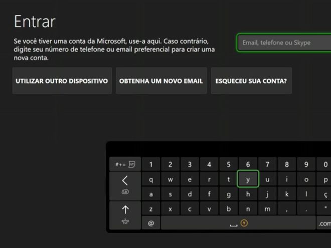 Efetue o login com a sua conta do Xbox (Captura de tela: Matheus Bigogno)