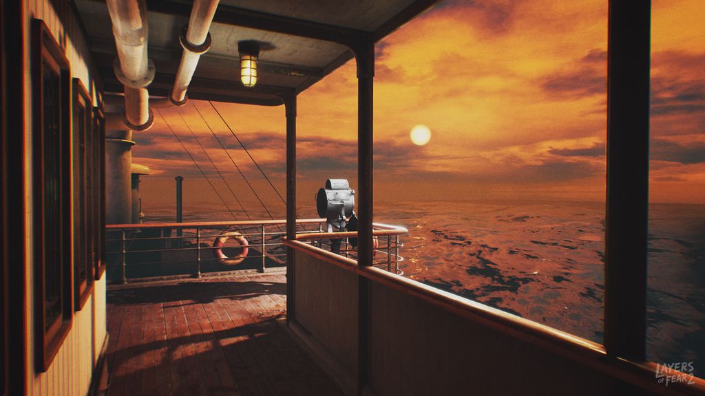 Um navio de cruzeiro é o cenário onde se passa todo o jogo de Layers of Fear 2 (Imagem: Bloober)