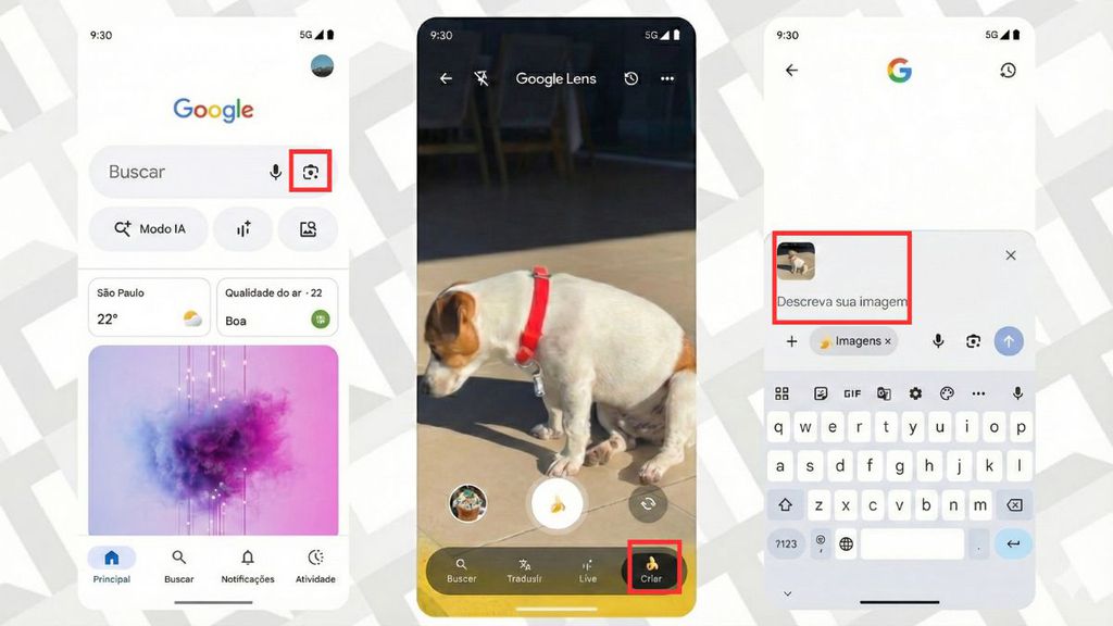 Edição de fotos com IA no Google Lens