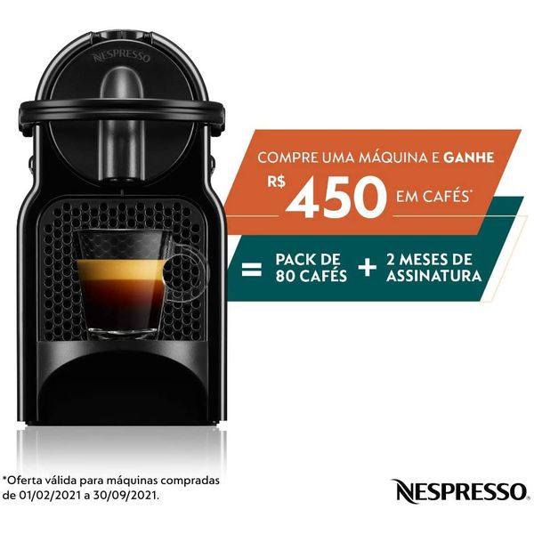 [OFERTA EXCLUSIVA PRIME] Cafeteira Nespresso Inissia preta 127v