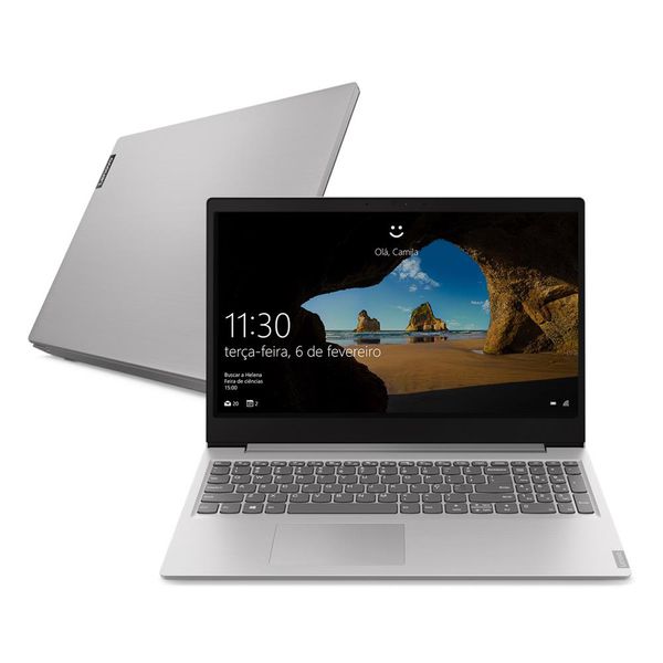 Notebook Lenovo Core i5-8265U 4GB 1TB Optane 16GB Tela 15.6” Windows 10 Ideapad S145