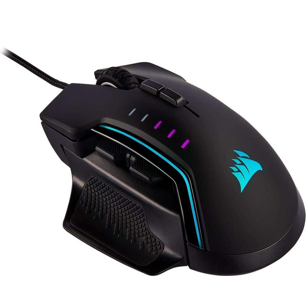 Mouse Gamer Corsair Glaive PRO, RGB, 7 Botões, 18000 DPI [À VISTA