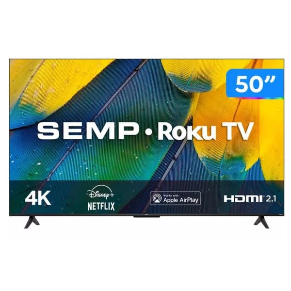 Smart TV 50” 4K UHD LED Semp RK8600 | CUPOM EXCLUSIVO