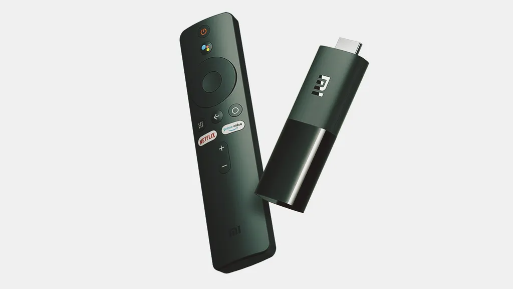 Mi TV Stick tem visual parecido com o dongle da Amazon mas traz o Android TV embarcado (Imagem: Divulgação/Xiaomi)