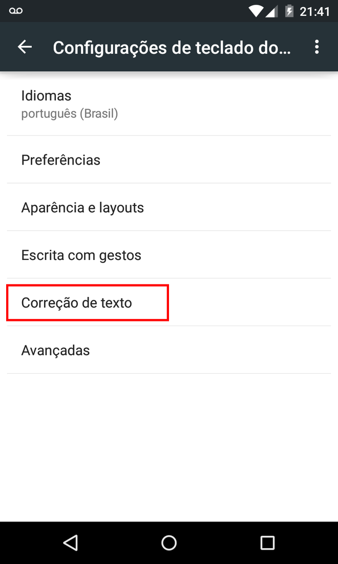 Aprimorar autocorretor do Android Aprimorar autocorretor do Android