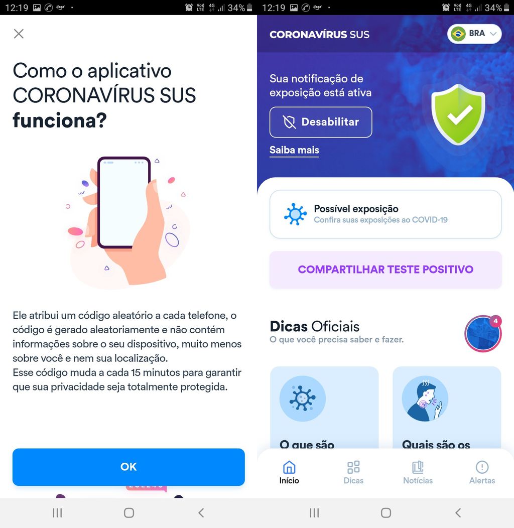 Coronavirus SUS: app  brasileiro não traz falhas de segurança