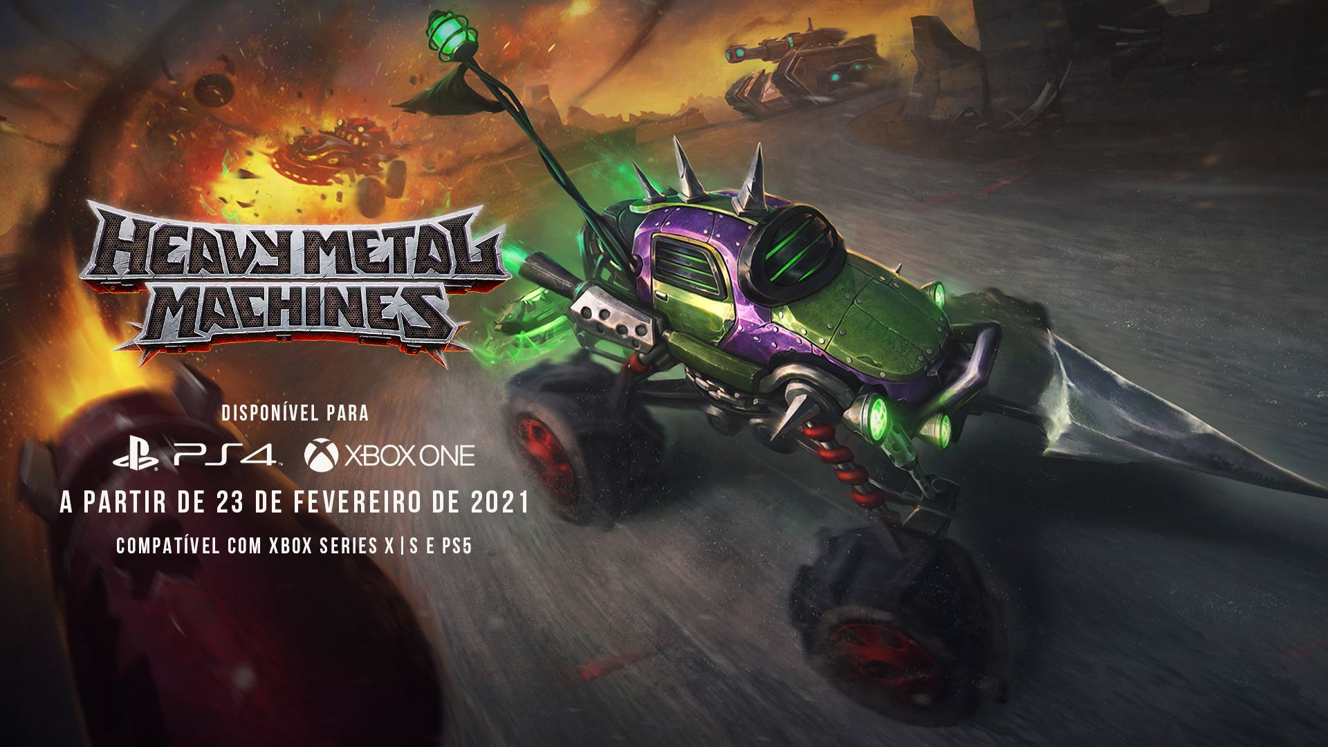 Jogo brasileiro Heavy Metal Machines é lançado para consoles gratuitamente