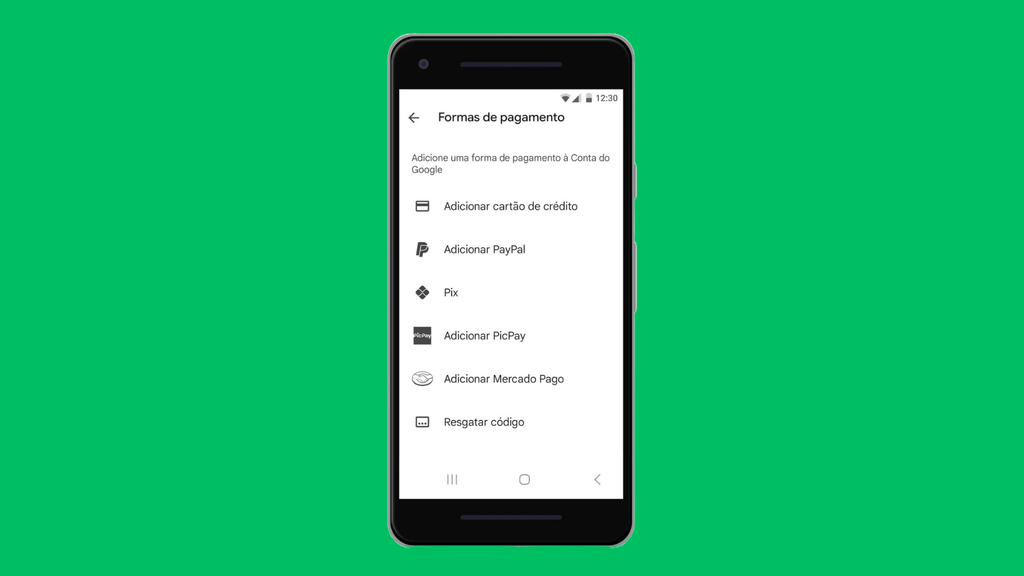 Pagamentos na Play Store poderão ser protegidos com biometria (Imagem: Divulgação/Google)