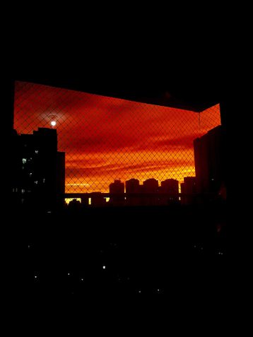 pôr do sol abril/2020