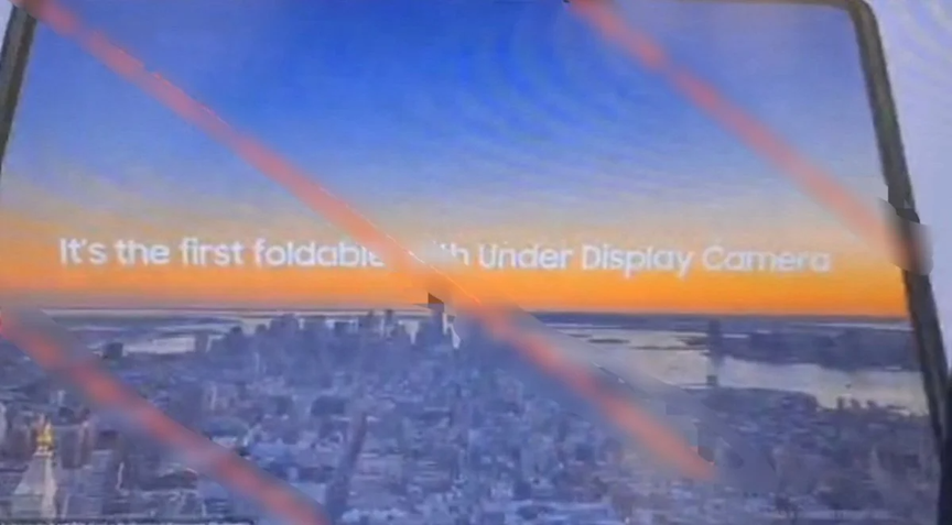 Samsung Galaxy Z Fold 3 Câmera sob o Display
