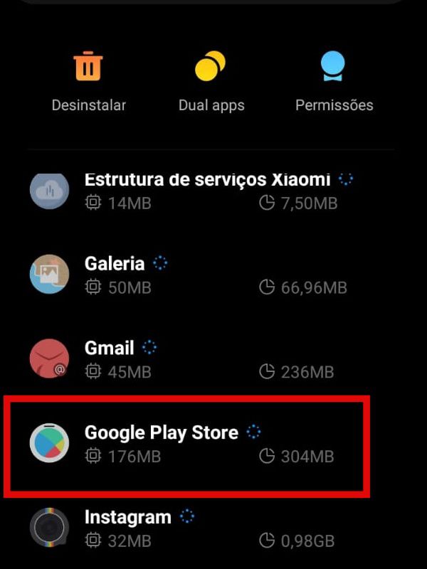 Acesse o Google Play Store (Imagem: Guadalupe Carniel/Captura de tela)