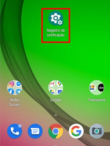 Para ter acesso às notificações, clique no ícone de "Registro de notificação" (Captura de tela: Matheus Bigogno)