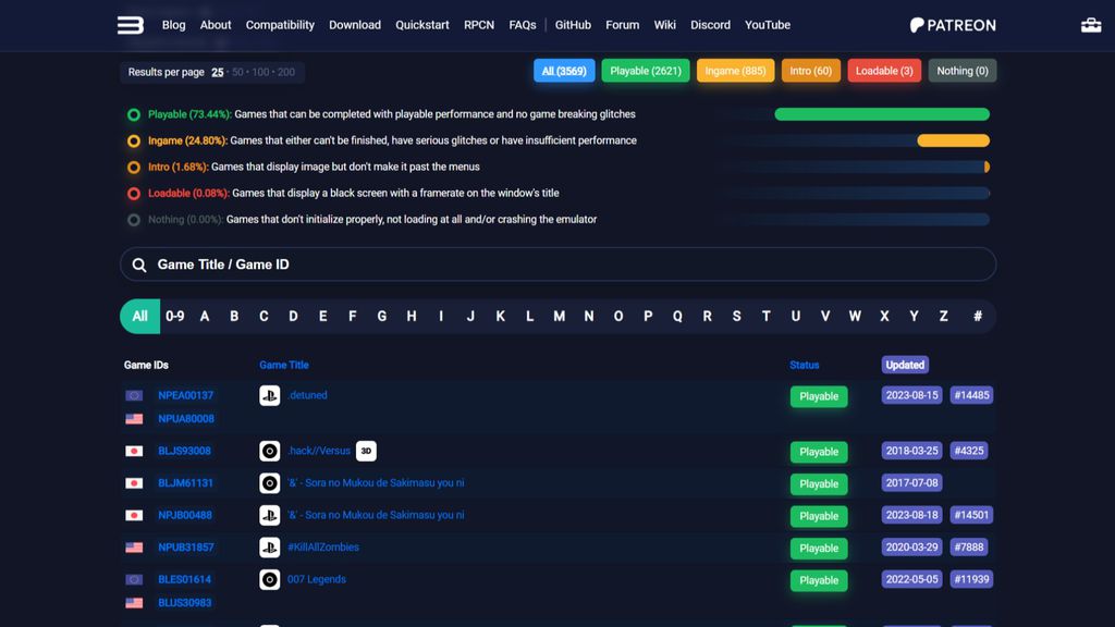Imagem do emulador RPCS3