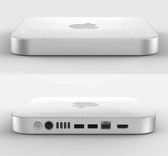 Novo Mac Mini também pode dar as caras na WWDC com corpo extremamente compacto, fino e leve (Imagem: Reprodução/FrontPageTech)