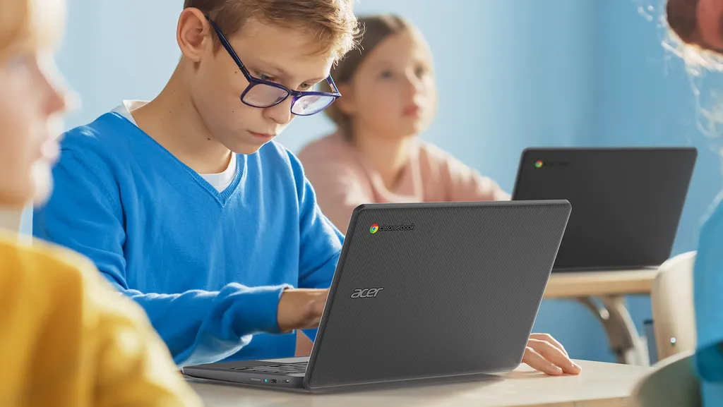 Acer Chromebook 511 tem várias caracteristicas voltadas para o ensino de crianças (Imagem: Divulgação/Acer)