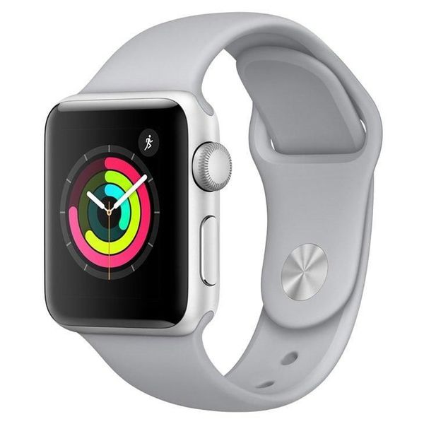 Apple Watch Series 3, GPS, 38 mm, Alumínio Prata, Pulseira Esportiva Branca nas Lojas Americanas.com