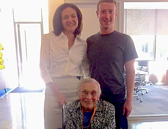 Florence Detlor e Mark Zuckerberg Florence Detlor e Mark Zuckerberg