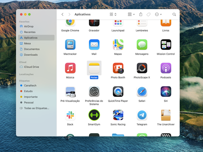 Abra o app Notas no Mac - Captura de tela: Thiago Furquim (Canaltech)