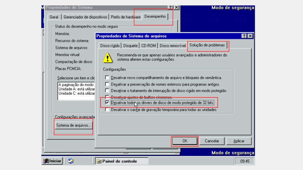 Como resolver os problemas de compatibilidade do Windows 98