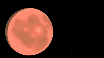 Animação mostra como eclipse lunar total acontece (Imagem: Reprodução/NASA)