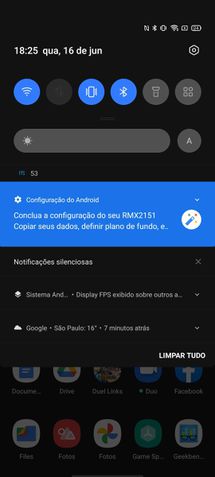 Realme 7 fotos (interface)
