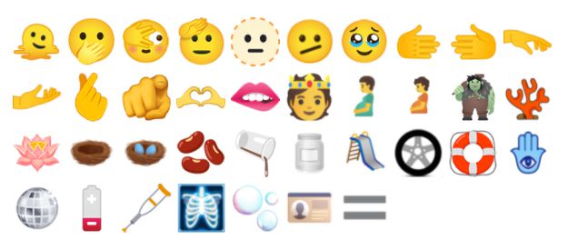 A lista de emoji é composta até por figurinhas com significado misterioso (Imagem: Reprodução/The Unicode Consortium)