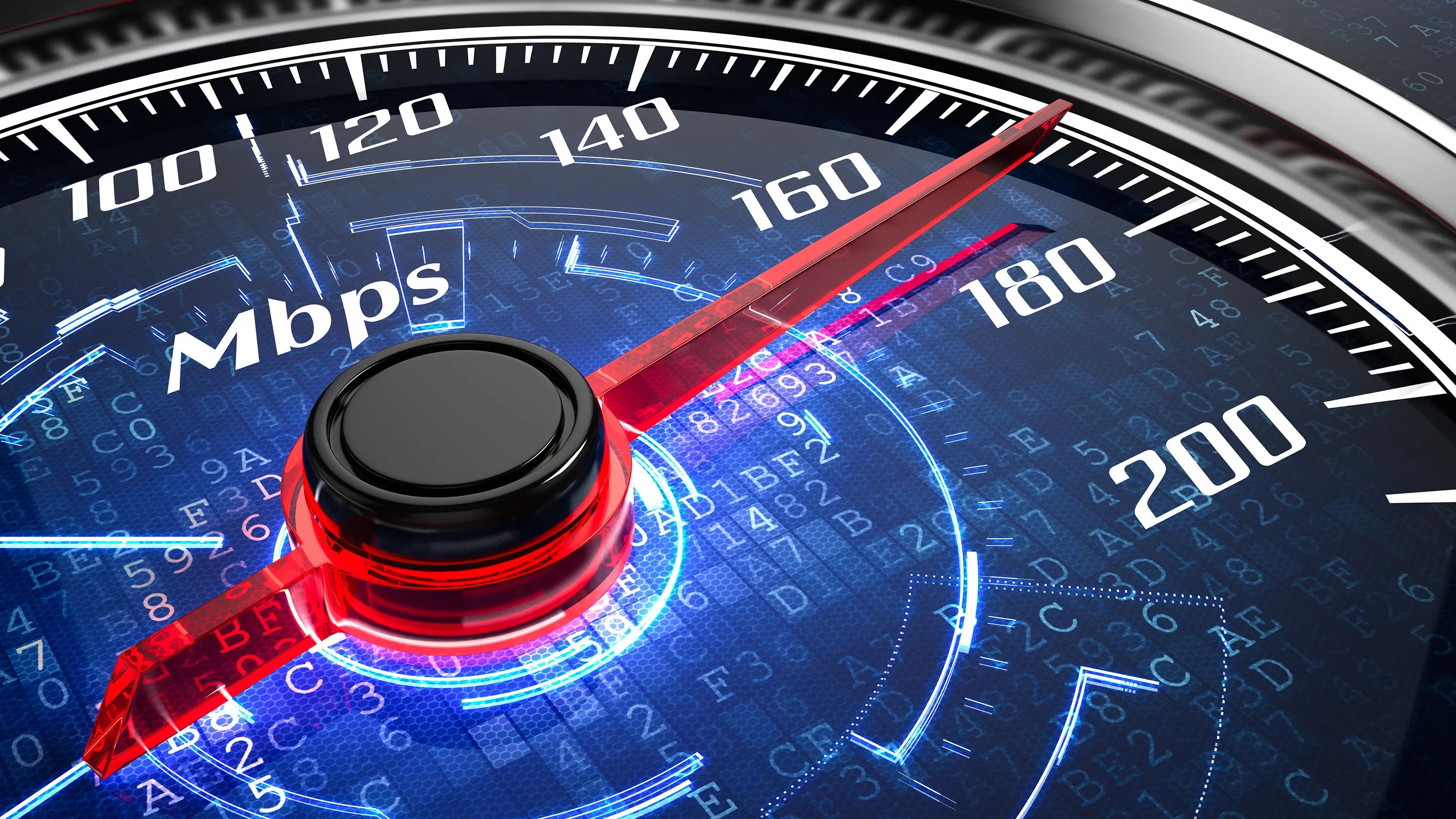 Teste de velocidade da internet medição do modo de velocidade da