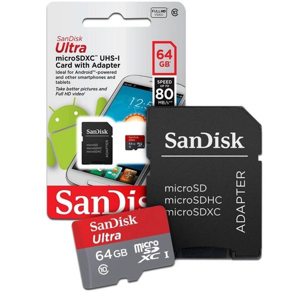 Cartão de Memoria 64GB - Sandisk