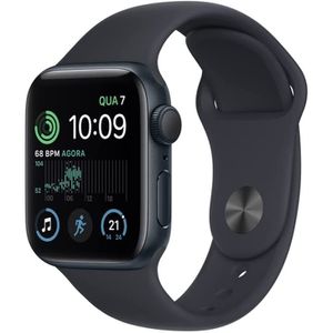 [LEIA A DESCRIÇÃO Apple Watch SE (2a geração) GPS, Smartwatch com caixa meia-noite de alumínio – 40 mm [CASHBACK ZOOM]