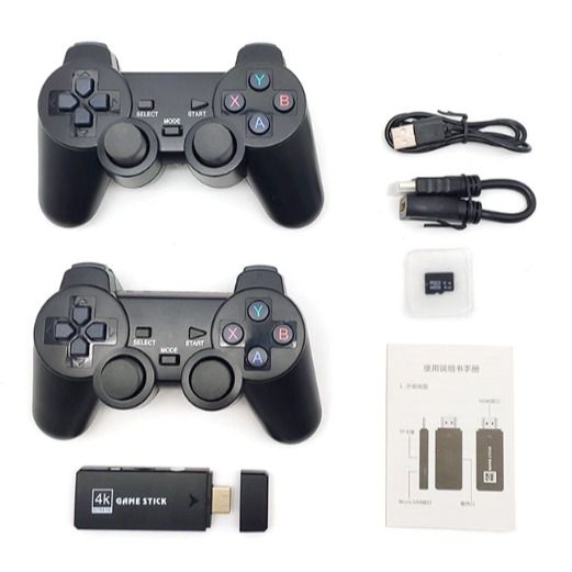 Console de jogos Plug and Play 16G, Consoles de jogos PS1 retrô sem fio 4K  HD Mini TV Game Stick integrado 10888 Classic Games Support PS1 PSP N64 FC  Atari Etc 9